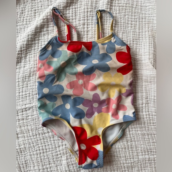 SHEIN Other - Floral girls swim suit- 9-12mo-good used condition